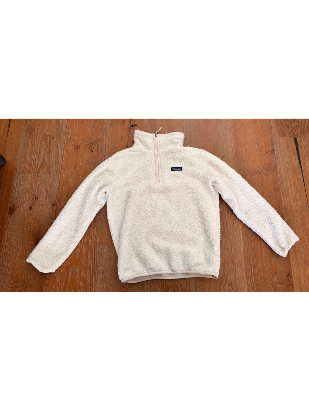 Patagonia Cream Sherpa Fleece Pullover Cozy Athleisure XS